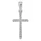 Крест с выращенными бриллиантами 0.163 ct
