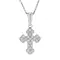 Крест с выращенными бриллиантами 0.265 ct