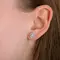 Серьги с выращенными бриллиантами 0.527 ct, изображение 2