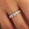 Кольцо-дорожка с выращенными бриллиантами 2.456 ct, изображение 4