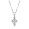 Крест с выращенными бриллиантами 0,166 ct