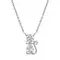 Колье "Кот" с выращенными бриллиантами 0.670 ct