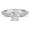 Кольцо с бриллиантами из белого золота 750 пробы 1.507 ct, изображение 2