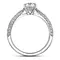 Кольцо с бриллиантами из белого золота 750 пробы 1.507 ct, изображение 3