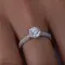 Кольцо с бриллиантами из белого золота 750 пробы 1.507 ct, изображение 7