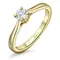 Кольцо с выращенным бриллиантом 0.251 ct