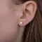 Серьги-пусеты с выращенными бриллиантами 0,499 ct, изображение 2