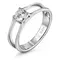 Кольцо с выращенным бриллиантом 0.427 ct