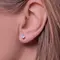 Серьги-пусеты с выращенными бриллиантами 0,500 ct, изображение 2