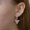 Серьги с выращенными бриллиантами 1.049 ct, изображение 2