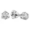 Серьги-пусеты с выращенными бриллиантами 0.413 ct