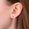 Серьги-пусеты с выращенными бриллиантами 0.413 ct, изображение 2