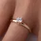 Кольцо с выращенным бриллиантом 0.302 ct, изображение 3