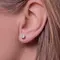 Моносерьга с выращенным бриллиантом 0.256 ct, изображение 3