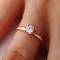 Кольцо с выращенным бриллиантом 0.342 ct, изображение 3