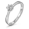 Кольцо с выращенным бриллиантом 0.245 ct