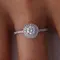 Кольцо с выращенными бриллиантами 0.631 ct, изображение 3