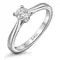 Кольцо с выращенным бриллиантом 0.305 ct