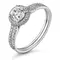 Кольцо с выращенными бриллиантами 0.878 ct