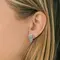 Серьги с выращенными бриллиантами 0.759 ct, изображение 2