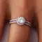 Кольцо с выращенными бриллиантами 0.878 ct, изображение 3