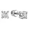 Серьги-пусеты с выращенными бриллиантами 0.410 ct