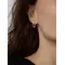 Серьги серебряные 925 проба с рубином, изображение 2