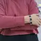 Браслет женский с голубыми топазами и эбеновым деревом серебро 925 проба, изображение 5