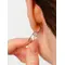 Серьги кликеры с кольцами из серебра 925 пробы, изображение 4