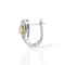 Серьги с бриллиантами fancy yellow из белого золота 585, изображение 4