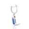 Серьги с танзанитами и бриллиантами из белого золота 750, изображение 4