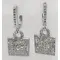 Серьги ювелирные из серебра