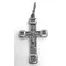 Ювелирный крест из серебра с чернением