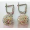 Ювелирные серьги из серебра с кристаллами Swarovski