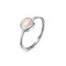Серебряное кольцо Натуральный Rose Quartz, Размер Кольца: 18